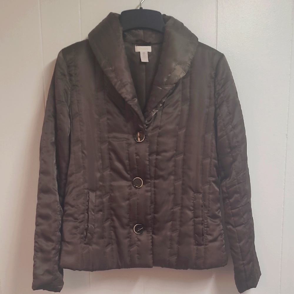 Chico's Puffy Women's Quilted Jacket Sz XS/0 Lightweight